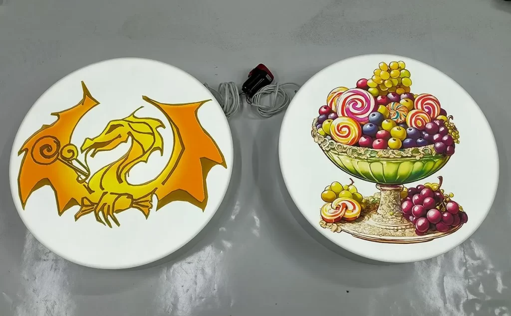 Подвесные световые короба для магазина сокровища дракона "дракон" и "ваза со сладостями"